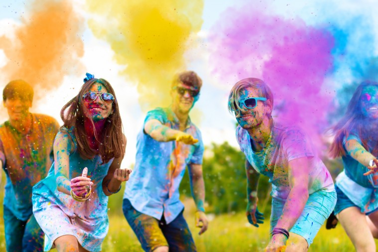 Fiestas Holi cada vez más frecuentes en Madrid