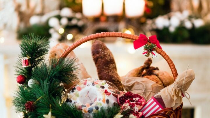 La tradición de regalar cestas de Navidad