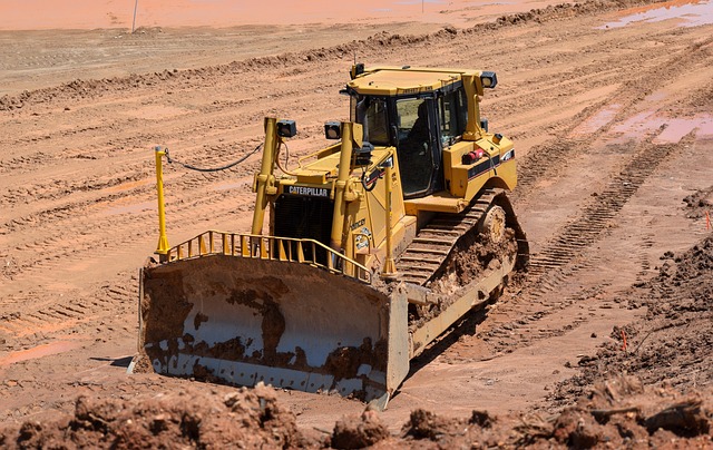 Uso del bulldozer en la construcción